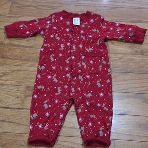 GAP Festive Red Reindeer Bodysuit